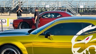 Demon 170 VS GOLD Hellcat Drag Race!