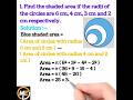 area of shaded circle || #shorts #ytshorts #maths #circle #viral