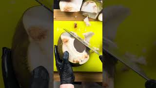 Coconut cutting videosatisfying peeling viralfruit Coconut TVpink cococutsilver coconut