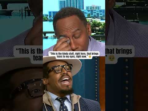 Stephen A. was getting a little emotional 😭