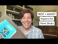 The BEST & WORST Papers for Paint Sticks | A Guide to Popular Paper for Art