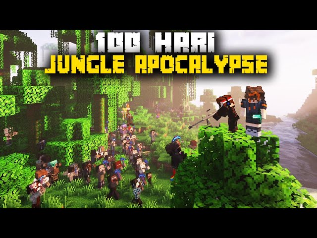 100 Hari Minecraft Jungle Apocalypse Hardcore class=