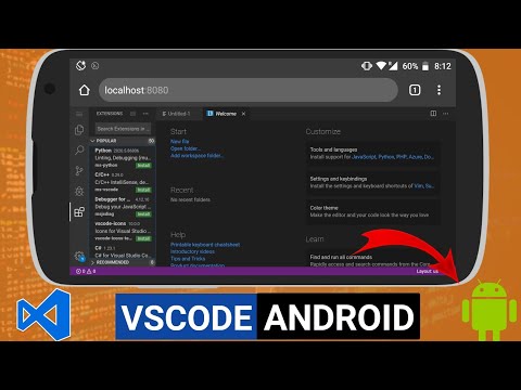 How To Install VsCode Android Mobile | Run VsCode [Visual Studio Code] On Android Mobile