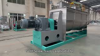 Stainless SLHY5 Ribbon Mixer Single Machine Showcase| 5m³ Batch Mixer