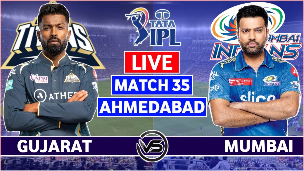 IPL 2023 Live Gujarat Titans vs Mumbai Indians Live GT vs MI Live Scores and Commentary