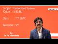 Embedded System 315338 | Lecture 3: Classification of Embedded Systems |MSBTE TY E&TC