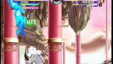 MvC2: Storm/Tron 100% combo (2 meters)