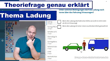 Wann darf Ladung nach vorne herausragen?