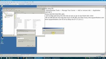Cài đặt và cấu hình IIS + DNS trên windows server 2003
