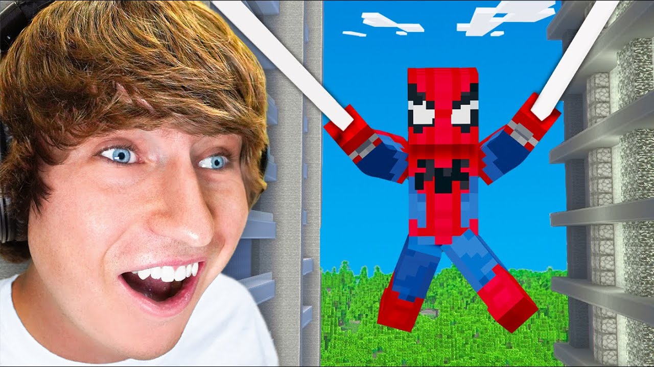 Minecraft, But You Are Spider-Man!