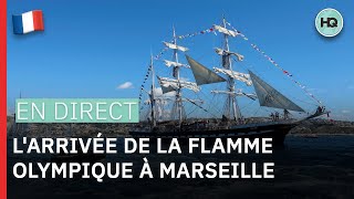 L'arrivée de la flamme olympique à Marseille