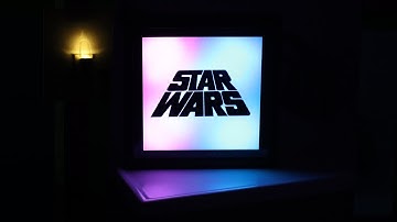 Star Wars LED Light Wooden Box / Shadow Box / Cricut Machine