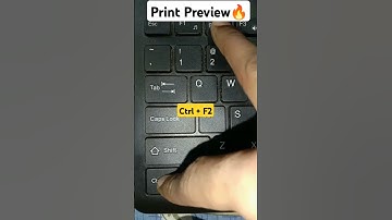 Ctrl + F2 | Print preview | Computer Shortcuts #shorts