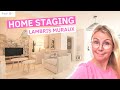 Home staging  dun salon avec des lambris 