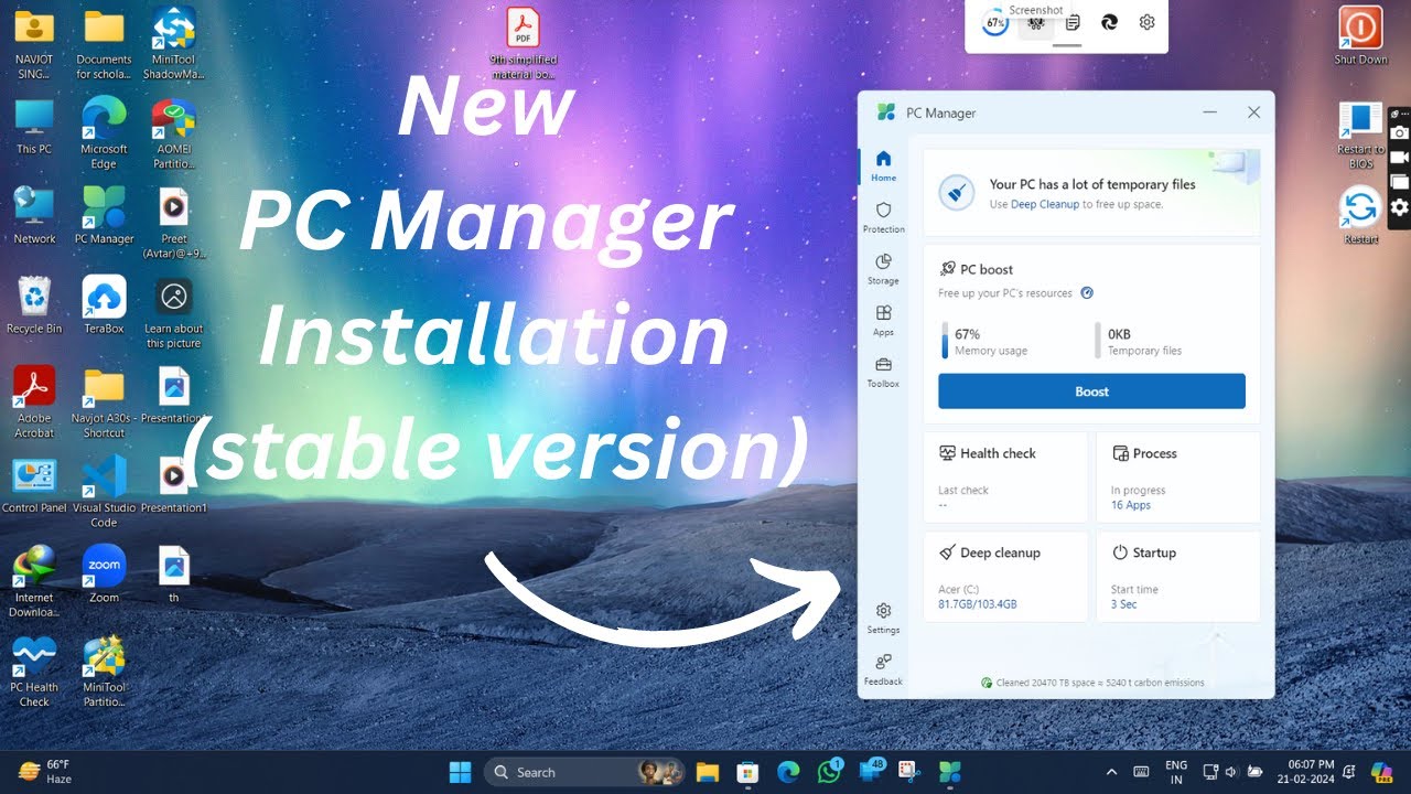 New PC Manager Installation (stable version). Microsoft did it! - YouTube