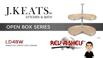 Rev-a-Shelf LD4BW PieCut Shape Lazy Susans