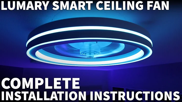 Lumary C1 Smart Ceiling Fan with RGB Lights - How to Install a Low Profile Ceiling Fan