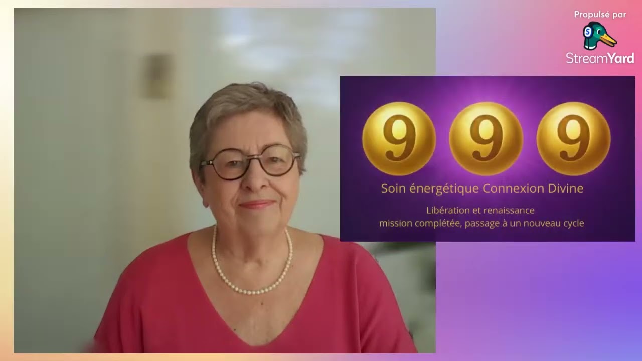 Soin énergétique Connexion Divine 9-9-9 : libérer le passé, renaître et passer à un nouveau cycle.