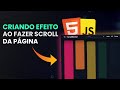 Criando efeito sensacional com HTML, CSS e JAVASCRIPT 😍