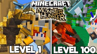 I Became A MONSTER HUNTER in Minecraft (Monster Hunter Mod)
