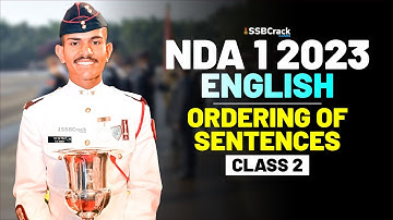 NDA 1 2023 Exam English 100 Days Crash Course - Ordering of Sentences - Class 2