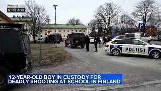 12-year-old dies, 2 others injured in Finland school shooting: police