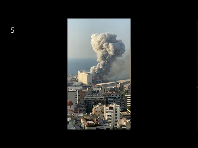 Beirut Explosion (Captured by Different Witnesses) class=