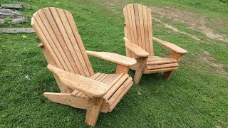 Fazendo Cadeiras Adirondack de Angelim e Mogno  - Parte 1
