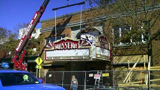 Schine's Massena Movie Theatre Marquee Returns