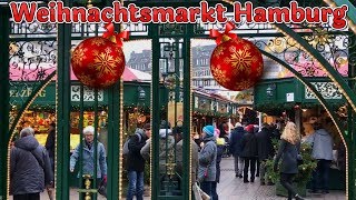 Weihnachtsmarkt in Hamburger Rathaus 2017