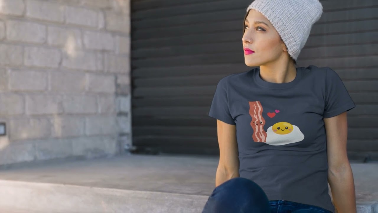 Bacon & Eggs Foodie Lovers Gift Set for Couples - Valentine's Day Best Duo Outfit