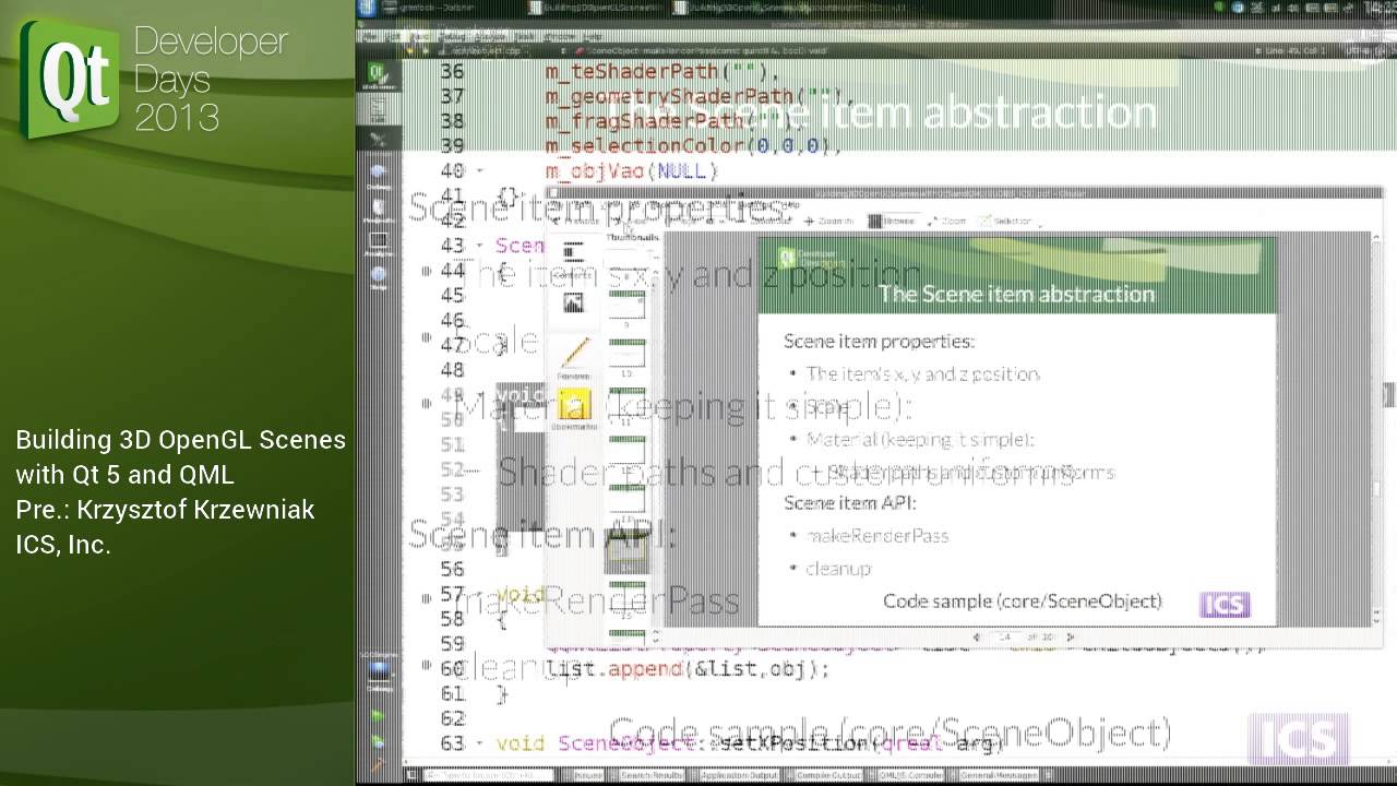 QtDD13 Krzysztof Krzewniak Building 3D OpenGL Scenes With Qt 5