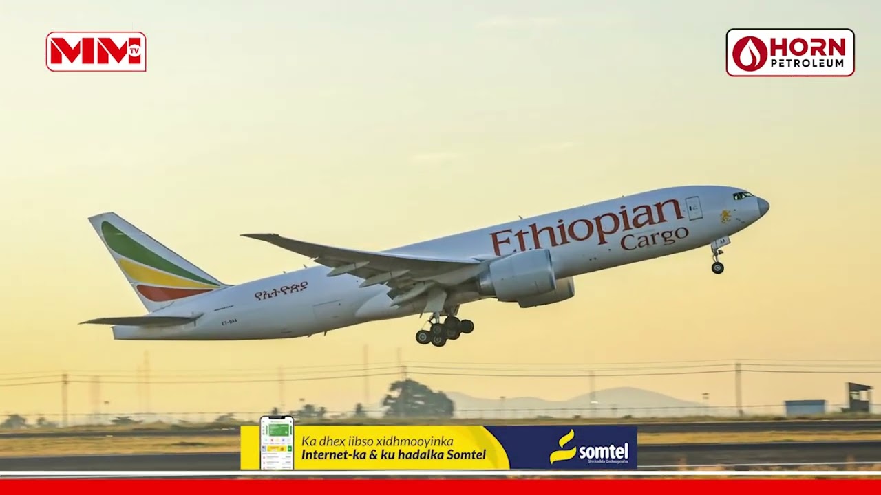Diyaaradda Ethiopia airline oo shil ku gashay garoonka Aadan Cadde.