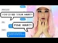 Pranking My CRUSH With "I Dyed My Hair Pink"!!