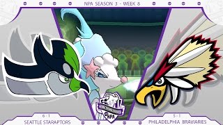 NPA Season 3 Week 8- Philadelphia Braviaries vs Seattle Staraptors!