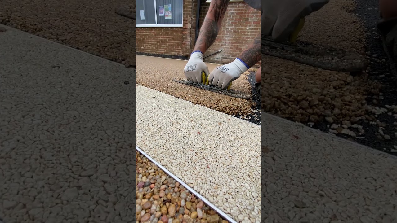 A stunning Spanish Marble Resin Bound install! 🇪🇸🌟 