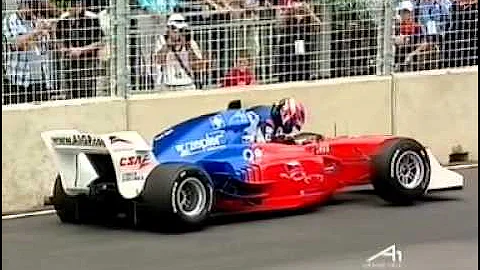 2006 A1 GP Durban - Verstappen spins on the last lap while trying to take the lead