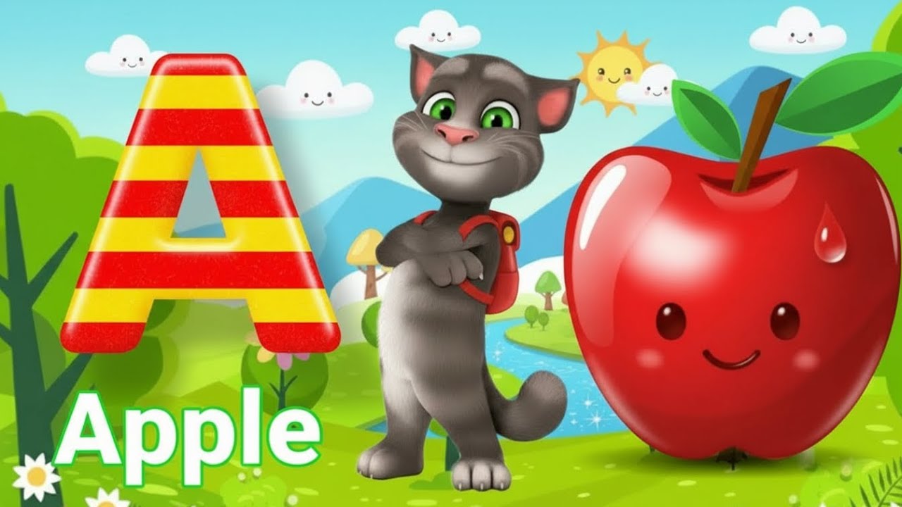 A for Apple ABCD Learning | Visual Skills for Kids - YouTube