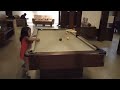 Mehali playing snooker