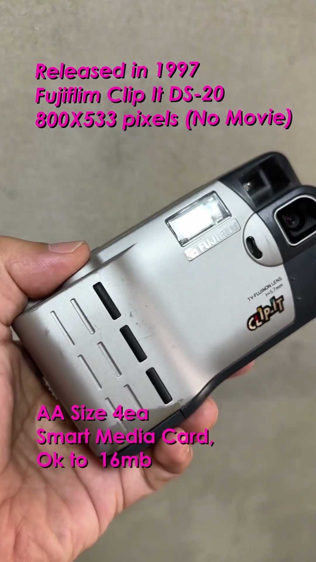 Early Fujifilm Clip It DS-20 #results #digitalcamera - YouTube