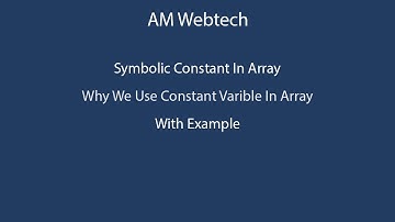 symbolic constant in array | find maximum number from array in c language | c programming LEC #43