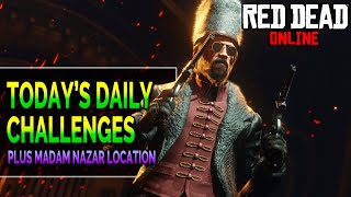 June 11 Red Dead Online Daily Challenges \& Madam Nazar Location - Complete RDR2 Daily Challenges