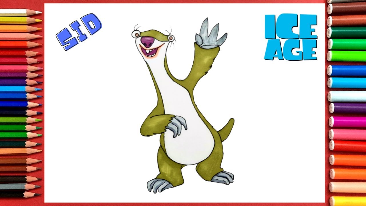 Sid The Sloth Coloring Page