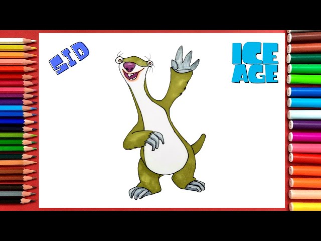 How to Draw Sid Easy | Ice Age 2022 class=