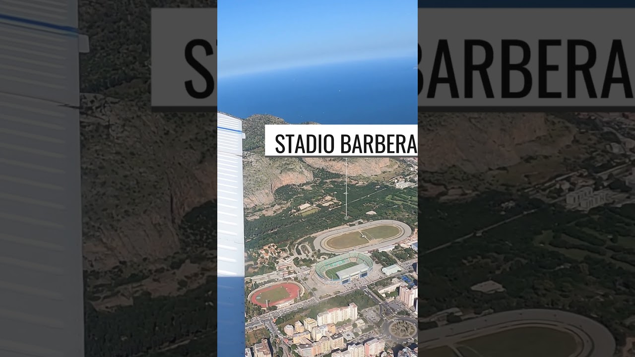 Vista aerea su Palermo con Socata TB9  #aviation #pilot