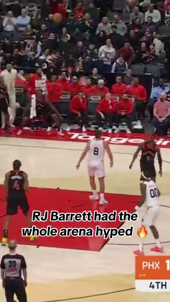 RJ Barrett was feeling it ?