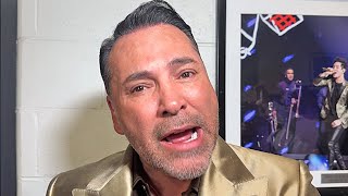 Oscar De La Hoya reacts to Ryan Garcia beating Devin Haney 