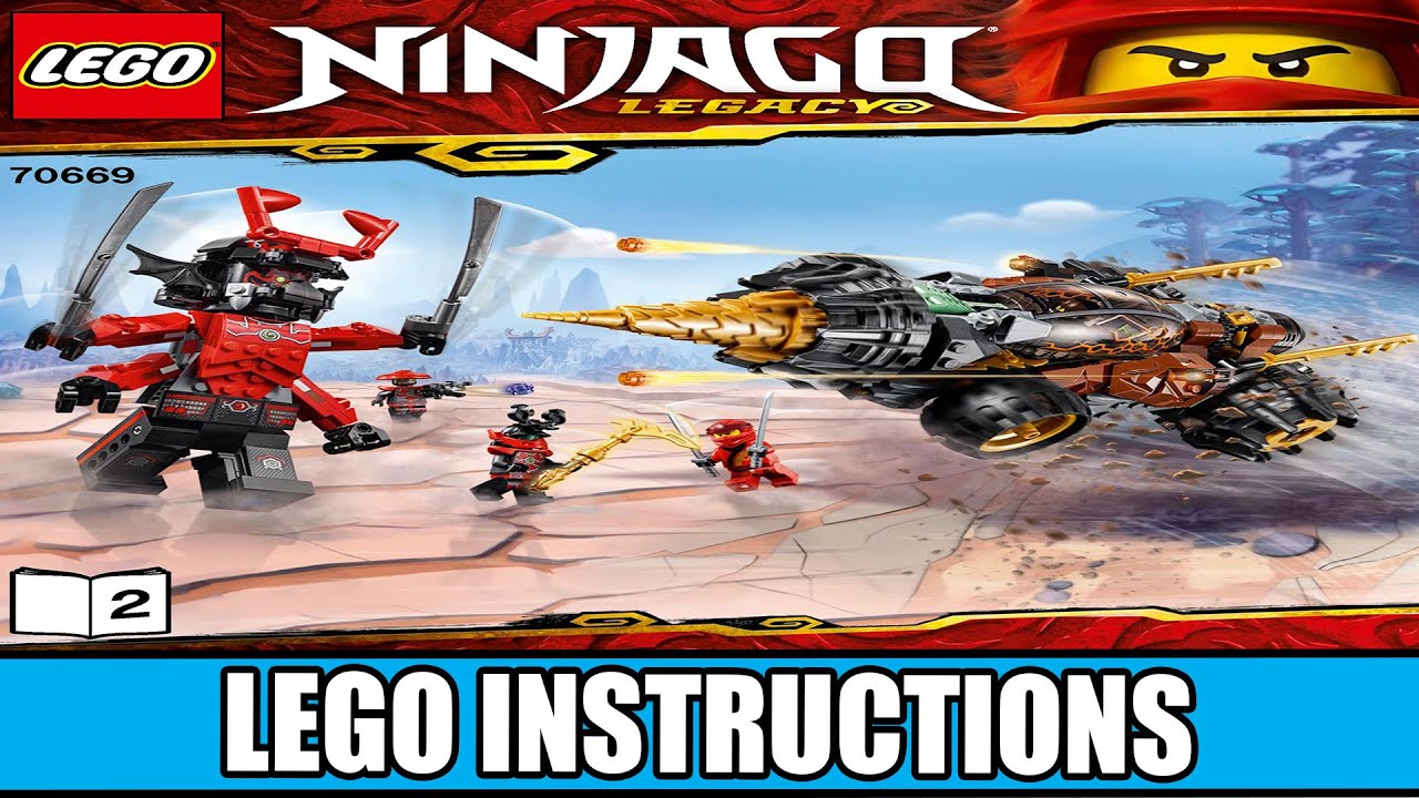 LEGO Instructions | Ninjago 70669 | Earth Driller (Book 2) - YouTube