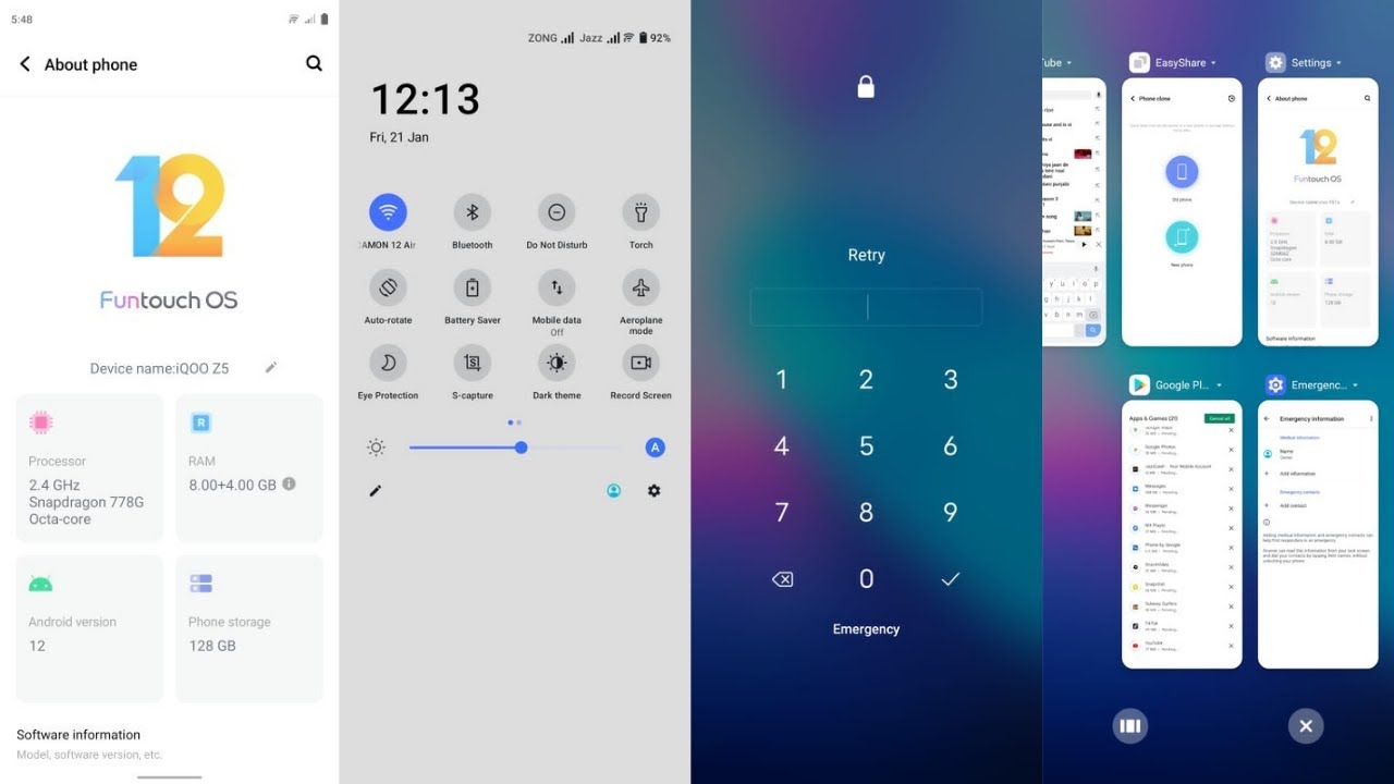 Vivo y51s Android 12 funtouch os 12