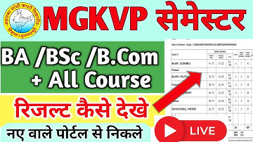 Mgkvp ka 3rd 4rd Semester ka Result 2025 | Mgkvp ka result kaise dekhe |Ba ka result kaise dekhe